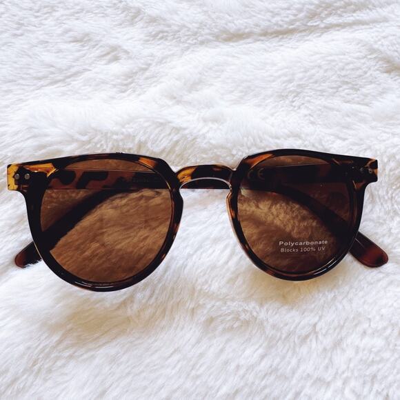 Pablo Tortoise Brown Round Sunglasses - Picture 1 of 12